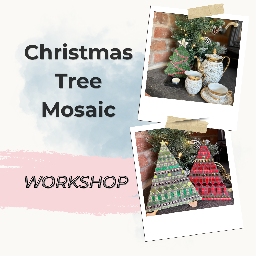 Sip and Stick | Christmas Tree Mosaic Workshop
