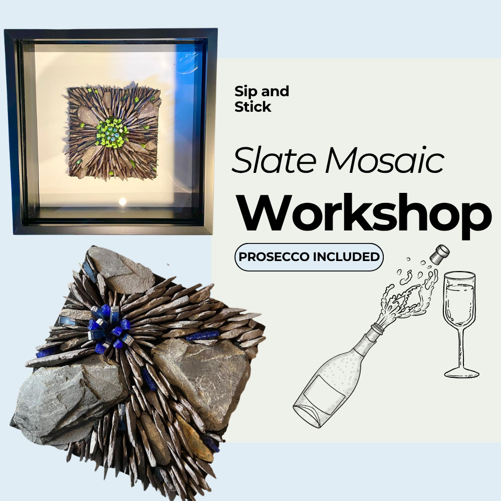 Sip and Stick | Introduction to Slate Mosaic Workshop Dates