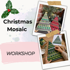 Christmas Mosaic Workshop with Glass of Fizz