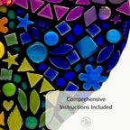 Rainbow Mosaic Heart Kit – Beginner Friendly DIY Craft Box