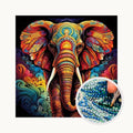 Colourful Indian Elephant Diamond Art Kit – 30x40cm Beginner Craft (Diamond Painting)