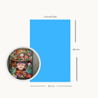 Mad Hatter Diamond Art Kit – Colourful Alice Inspired DIY Craft (30 x 40 cm)