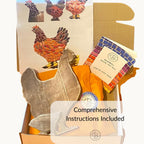 Mosaic Hen and Chick Kit – Freestanding Kitchen Ornament, Beginner Craft