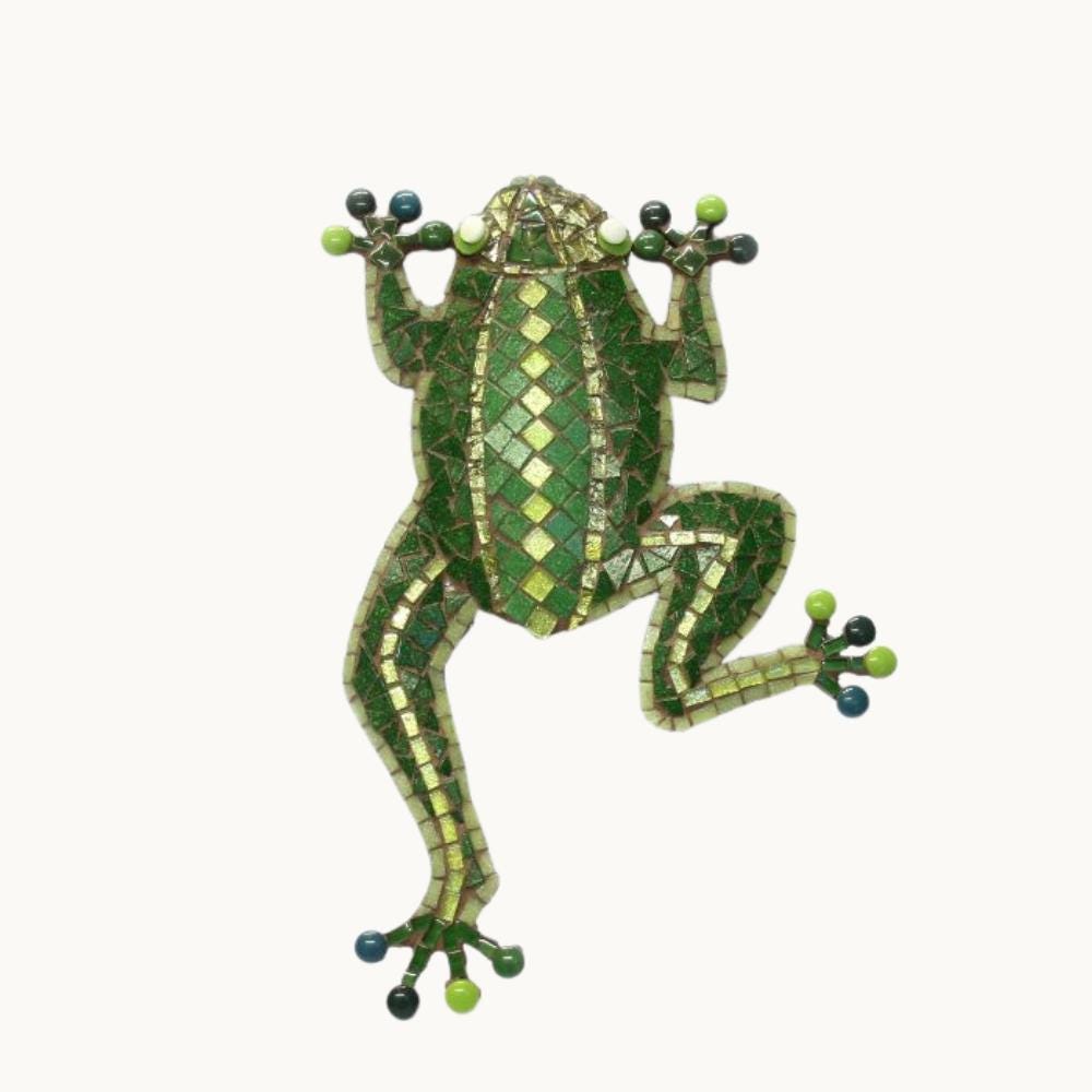 Green Tree Frog Mosaic Kit – Outdoor Garden Decor Craft Project