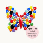 BUNDLE: Rainbow Butterfly Mosaic Kit for Kids – Craft Activity Pack (10 Kits)