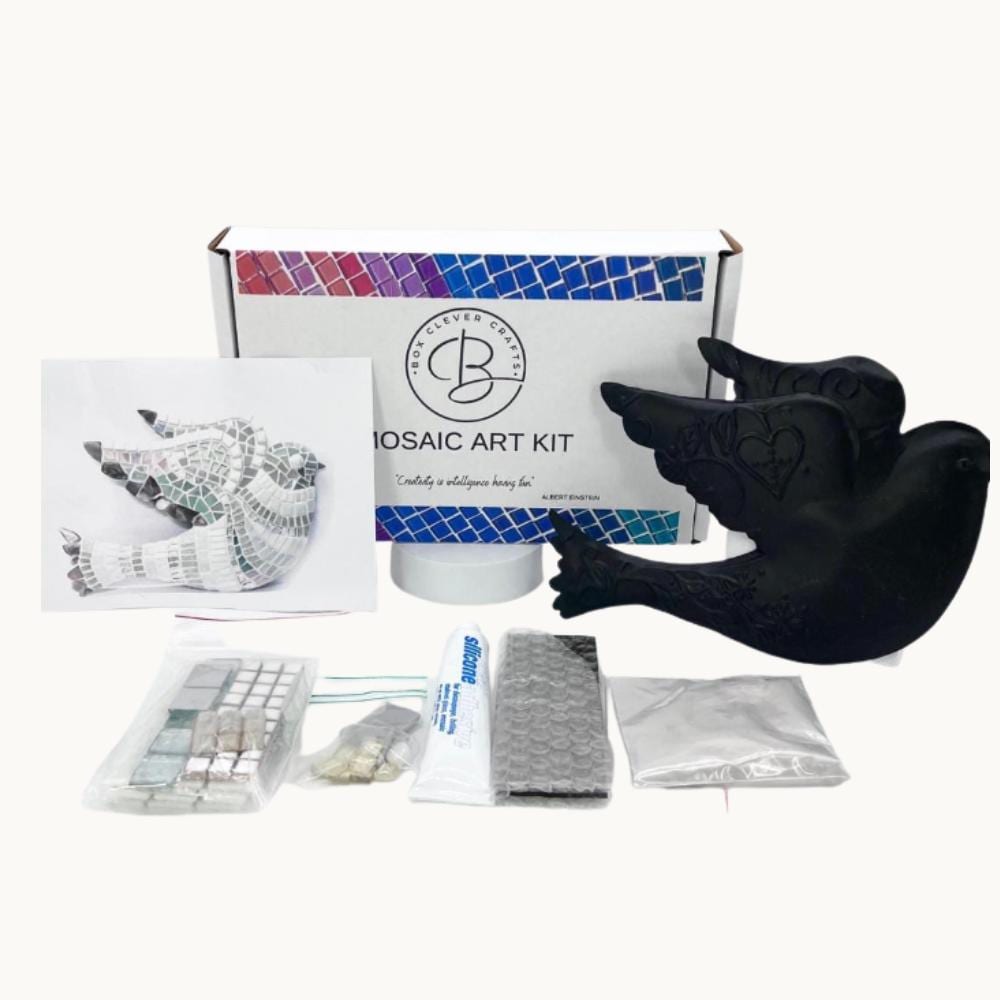 Lonneke’s Dove Mosaic Kit – Elegant Indoor Outdoor Craft Decoration