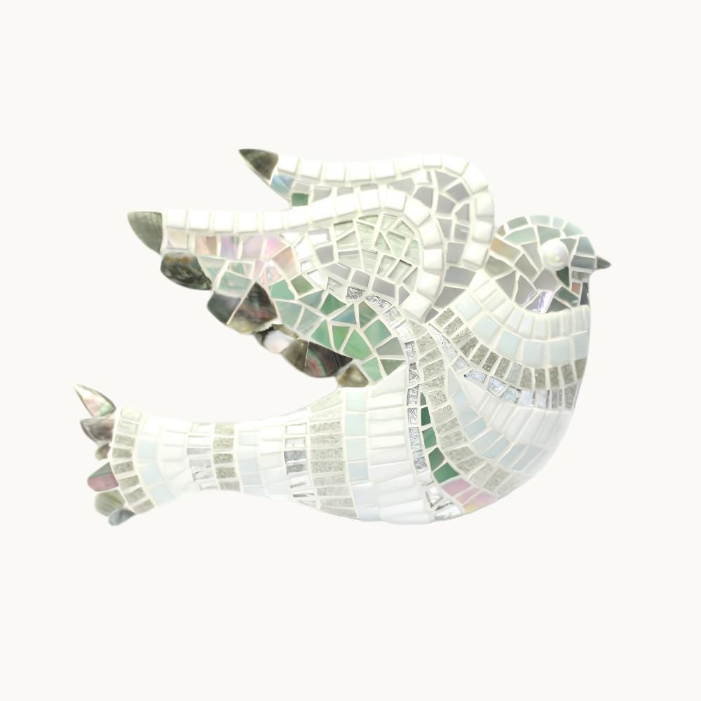 Lonneke’s Dove Mosaic Kit – Elegant Indoor Outdoor Craft Decoration