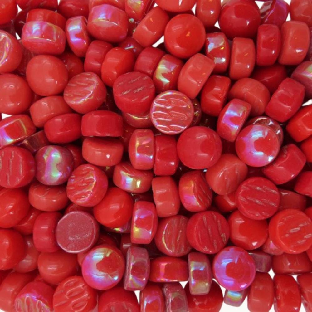 12mm Optic Drops for Mosaic Artwork – Recycled Glass Tiles (50g Pack)