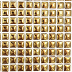 Iridised Gold - 1cm Square Ceramic Mosaic Tiles – High Gloss, Frost Resistant Craft Supplies