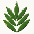 Eucalyptus Ceramic Ellipse Petal Mosaic Tiles – 60x15mm Leaf Shape Mosaic Supplies