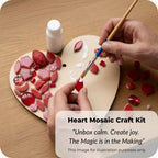 Rainbow Mosaic Heart Kit – Beginner Friendly DIY Craft Box
