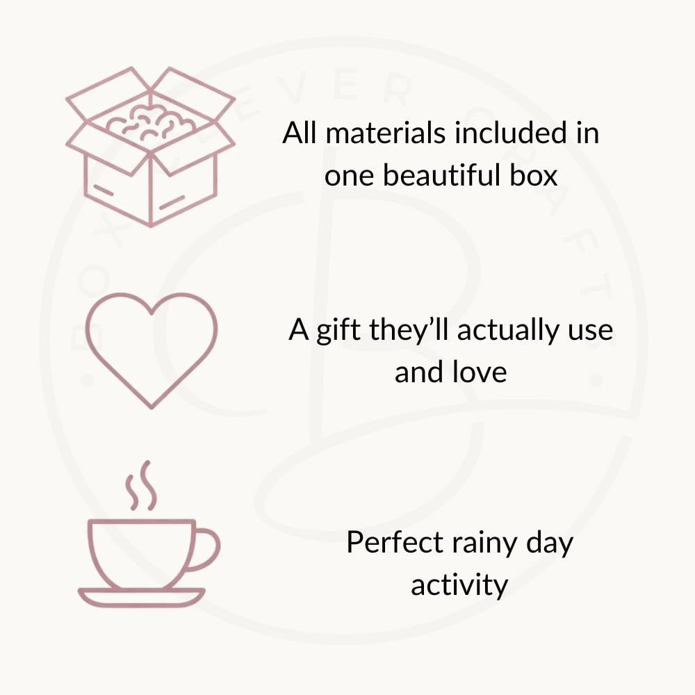 Rainbow Mosaic Heart Kit – Beginner Friendly DIY Craft Box