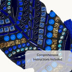 Blue Mosaic Feather Kit – Wall Hanging DIY Craft