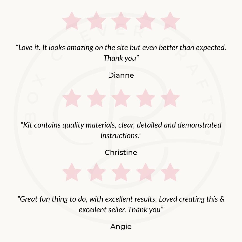 Cornflower Mosaic Mirror Kit – 20cm Geometric Craft Project (No Cutting)