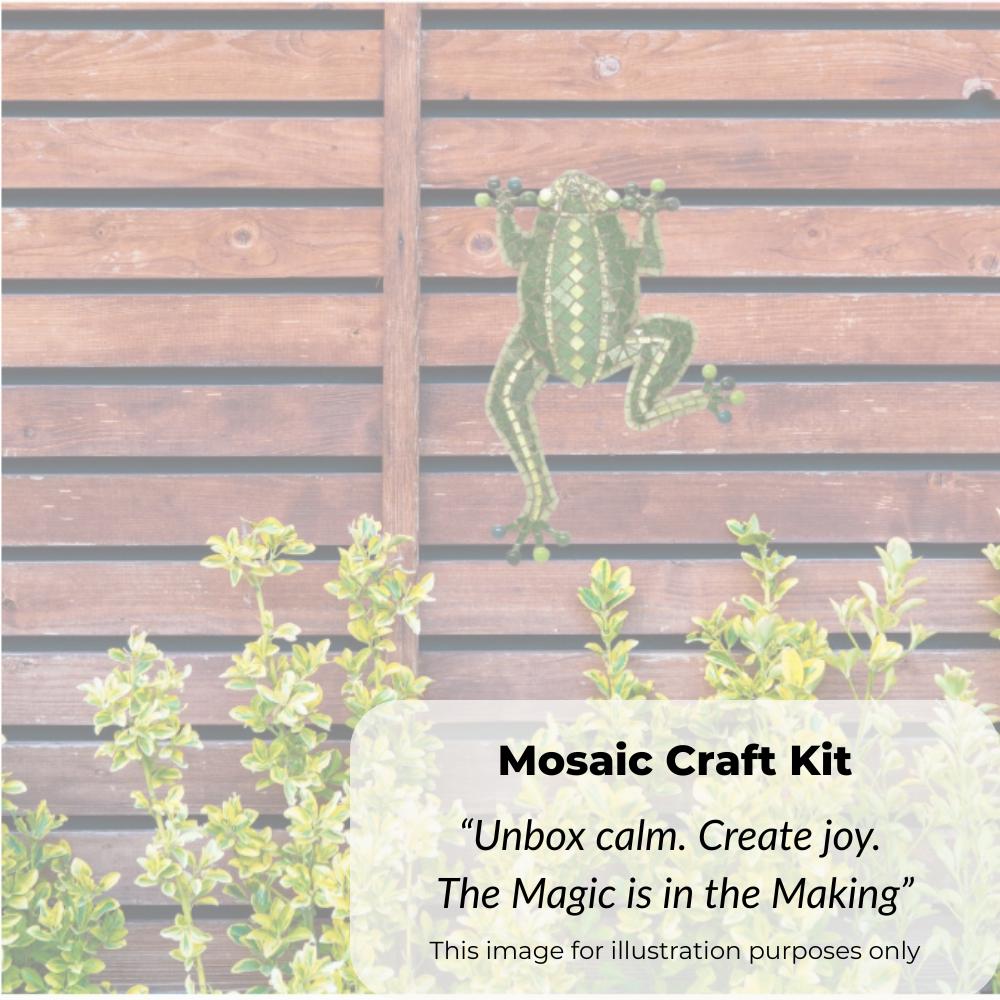 Green Tree Frog Mosaic Kit – Outdoor Garden Decor Craft Project