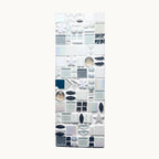 White and Silver Mosaic Wall Plaque Kit – Handmade Beginner Art