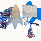 BUNDLE: Shiny Rocket Mosaic Kit – Kids Craft Party Activity Pack (10 KITS)