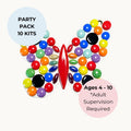 BUNDLE: Rainbow Butterfly Mosaic Kit for Kids – Craft Activity Pack (10 Kits)