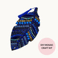 Blue Mosaic Feather Kit – Wall Hanging DIY Craft