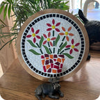Floral Mosaic Trivet Kit | Beginner DIY Craft Project, No Cutting Required