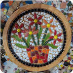 Floral Mosaic Trivet Kit | Beginner DIY Craft Project, No Cutting Required