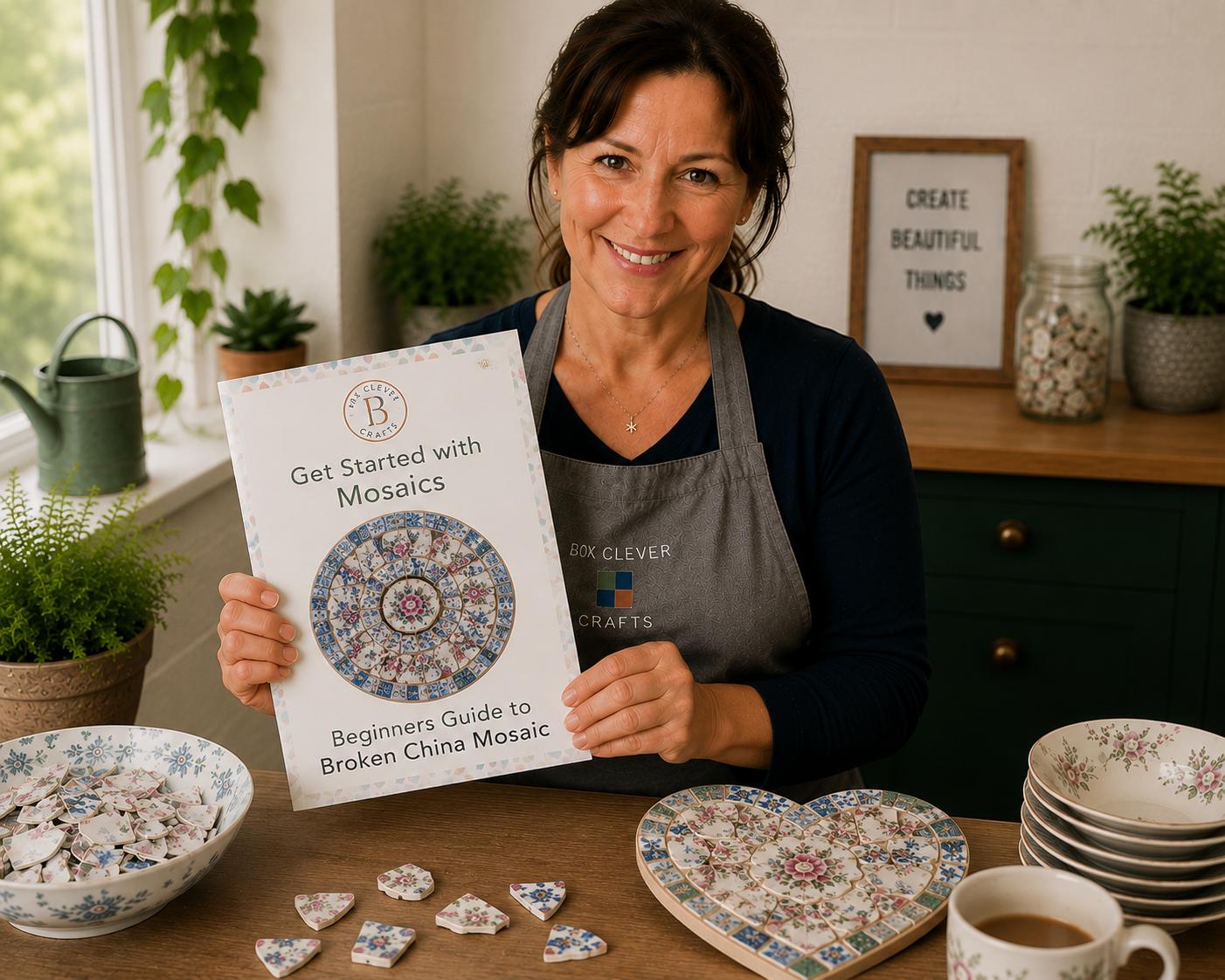 Beginners Guide to Broken China Mosaic Guide - Downloadable PDF with Images