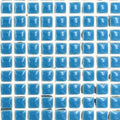Blue 1cm Square Ceramic Mosaic Tiles – High Gloss, Frost Resistant Craft Supplies