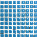 Blue 1cm Square Ceramic Mosaic Tiles – High Gloss, Frost Resistant Craft Supplies