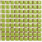 Kiwi 1cm Square Ceramic Mosaic Tiles – High Gloss, Frost Resistant Craft Supplies