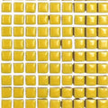 Yellow 1cm Square Ceramic Mosaic Tiles – High Gloss, Frost Resistant Craft Supplies