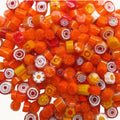Millefiori Glass Mosaic Pieces – Murano Transparent Mix (4–10mm) Venetian Supplies 25g