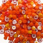 Millefiori Glass Mosaic Pieces – Murano Transparent Mix (4–10mm) Venetian Supplies 25g