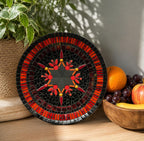 Red Star Bamboo Dish Mosaic Kit – Modern Mandala Design Craft Project