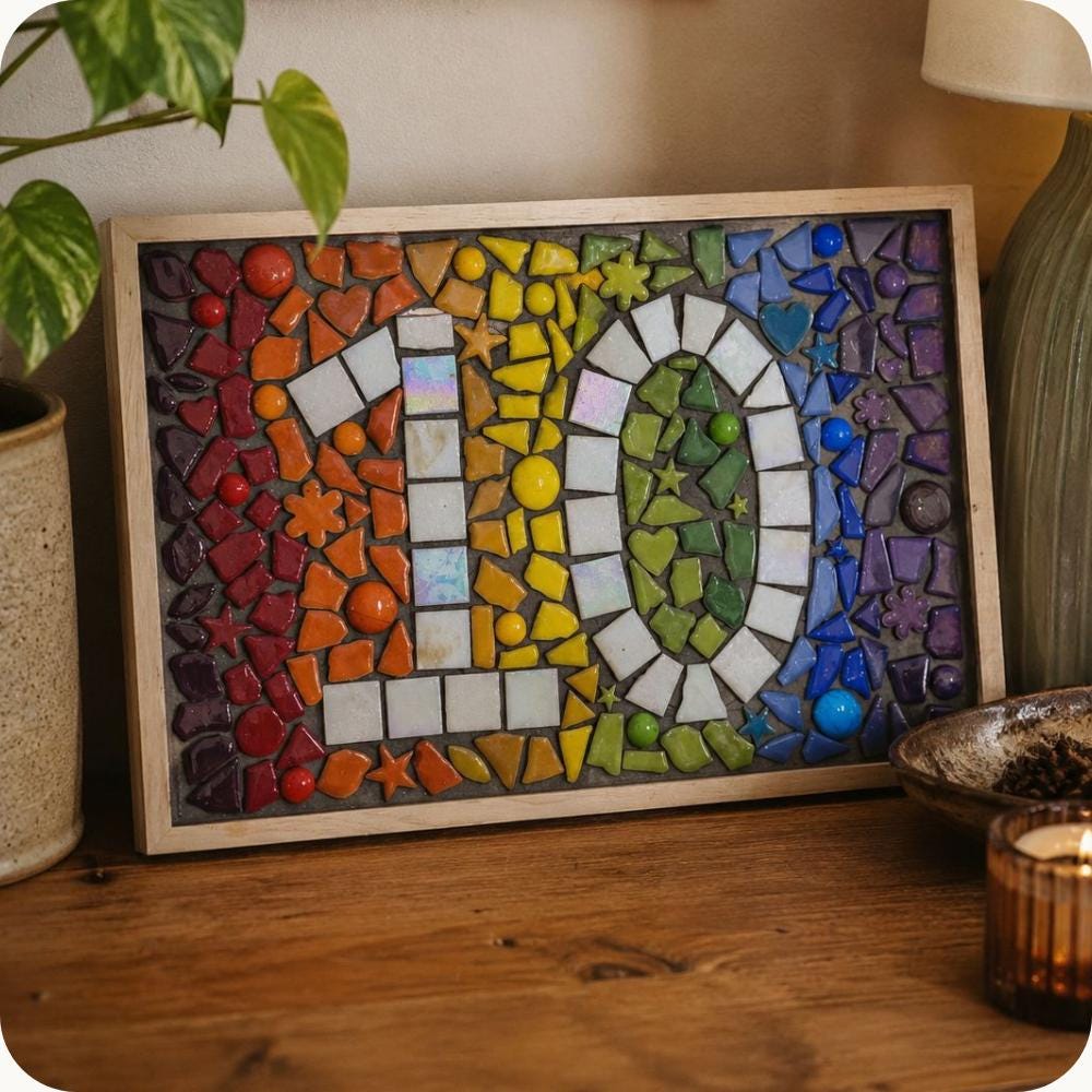 Acacia Wooden Mosaic Frame Base 20 x 30cm – Craft Blank Perfect for mosaic trays, house numbers & statement pieces