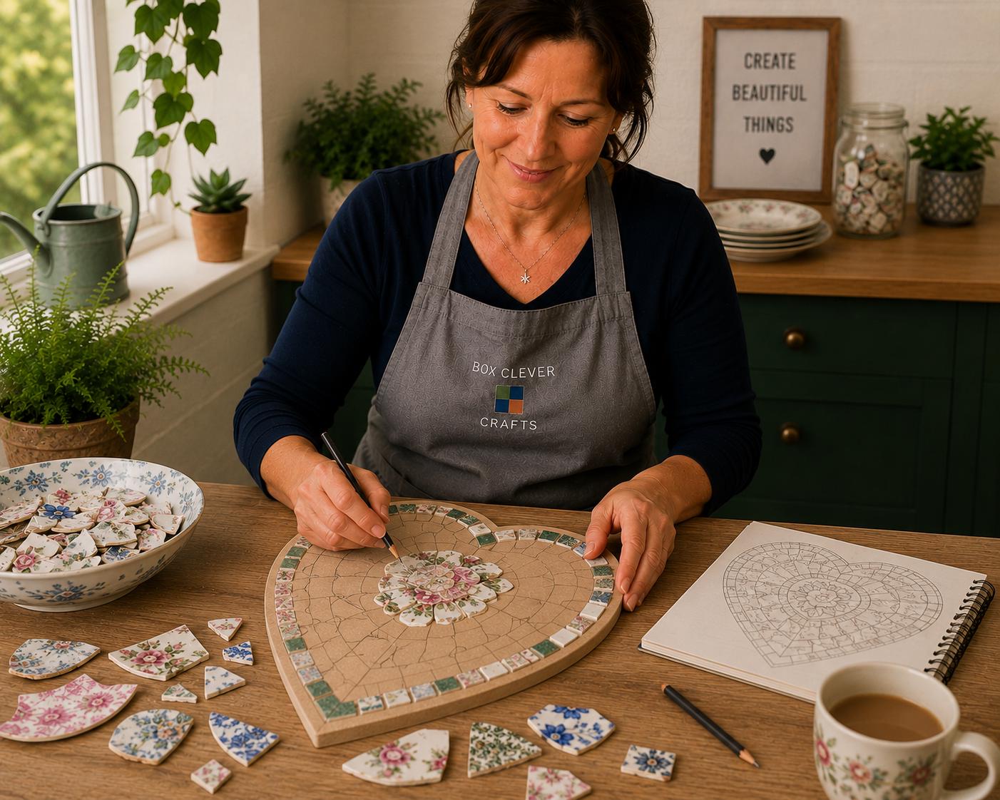 Beginners Guide to Broken China Mosaic Guide - Downloadable PDF with Images