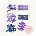 Purple Mosaic Tile Starter Set – Ceramic, Glass, Vitreous Mix for Beginners