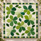 Recycled Glass Mosaic Petals – Free Form Green Mix (15 Piece)