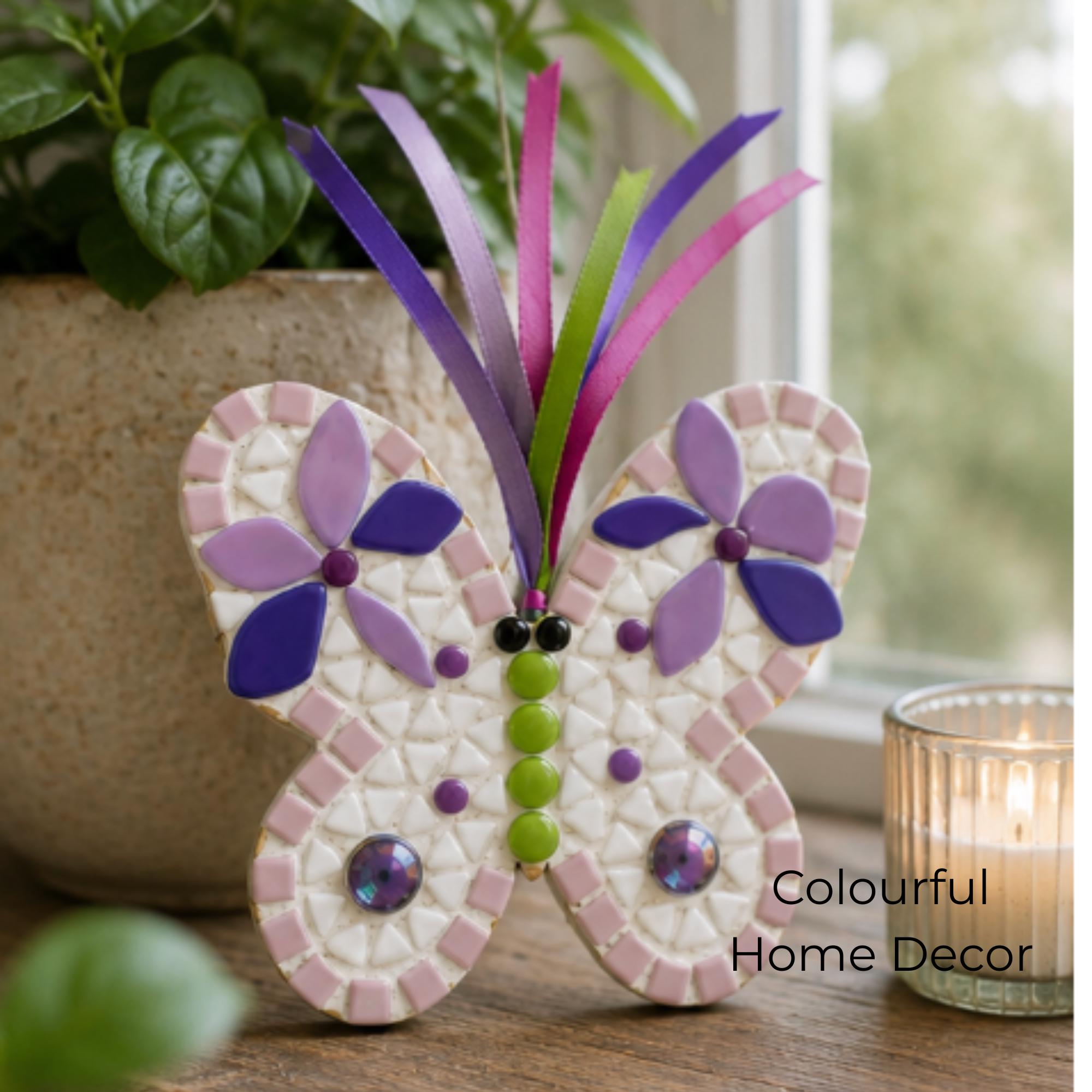 Beginner Mosaic Starter Kit – 4 Mini Mosaic Projects with Tools and Instructions Included