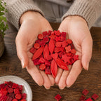 Red Mosaic Tile Starter Set – Ceramic, Glass, Vitreous Mix for Beginners