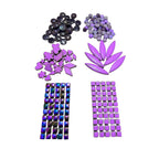 Purple Mosaic Tile Starter Set – Ceramic, Glass, Vitreous Mix for Beginners