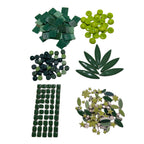 Green Mosaic Tile Starter Set – Ceramic, Glass, Vitreous Mix for Beginners