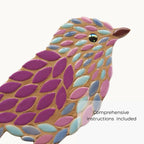 Freestanding Bird Mosaic Kit – Beginner-Friendly DIY Craft, 20cm Base