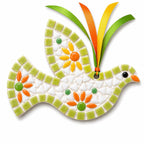 Beginner Mosaic Starter Kit – 4 Mini Mosaic Projects with Tools and Instructions Included