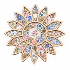 Laser Cut Wooden Sunflower Mosaic Base | 20cm Craft Shape for Broken China