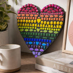 Geometric Rainbow Mosaic Heart Kit – Beginner Friendly DIY Craft Box