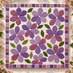 Recycled Glass Mosaic Petals – Free Form Purple Mix, 15 Piece Craft Supplies