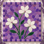 Mistral Purple Snippet Mix – Sintered Glass Jigsaw Style Mosaic Tiles | 100g Pack | Mosaic Supplies
