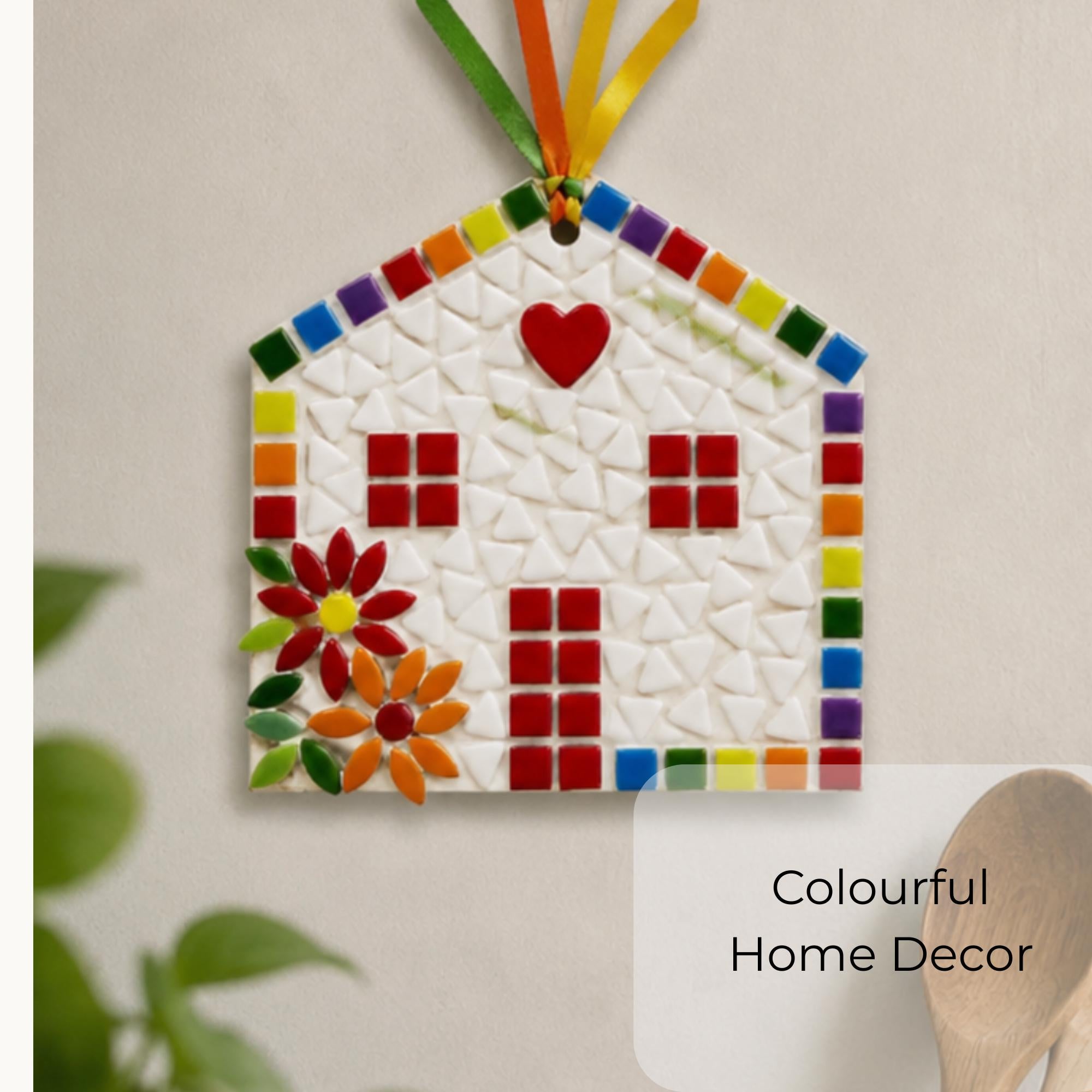 Beginner House Mosaic Starter Kit – Mini Mosaic Projects - no cutting required