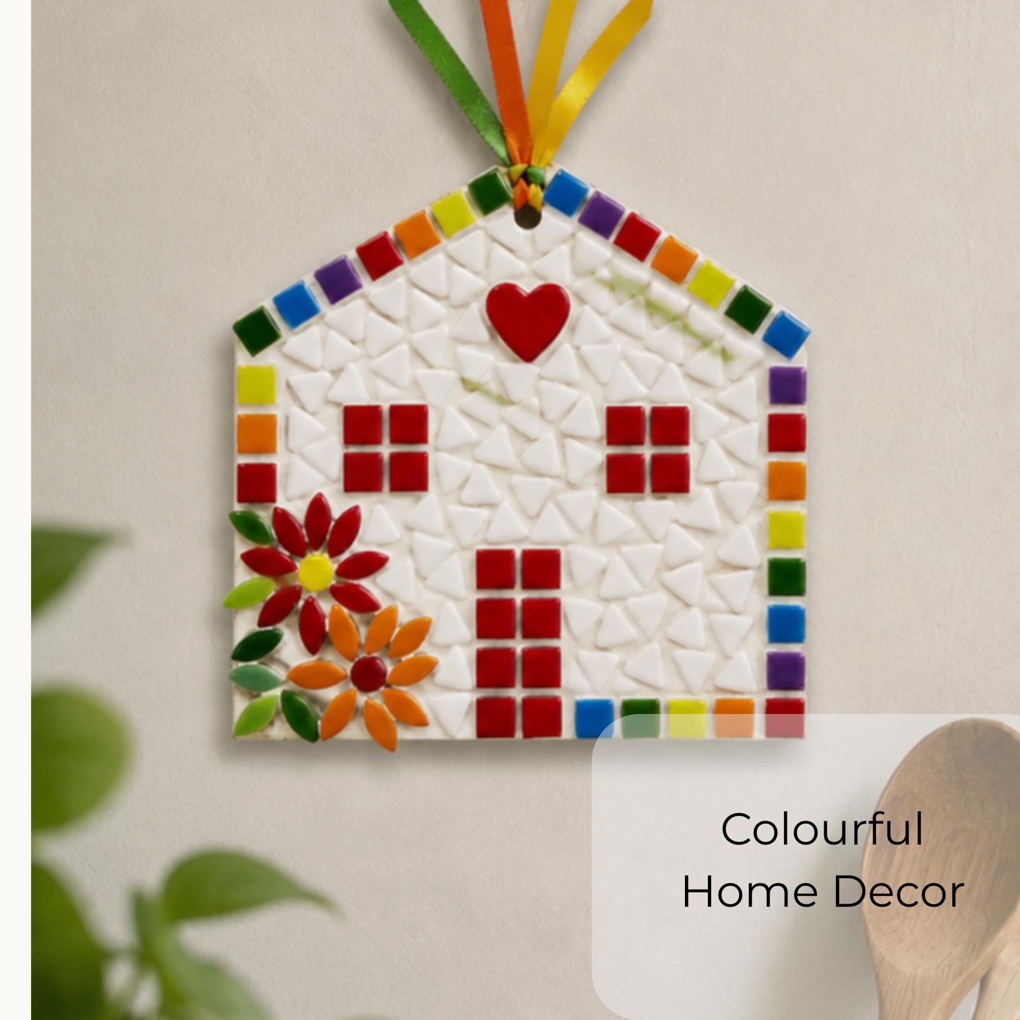 Beginner House Mosaic Starter Kit – Mini Mosaic Projects - no cutting required