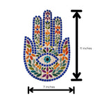 Folk Art Hamsa Hand Mosaic Kit | Beginner Craft Wall Hanging (No Cutting Required)